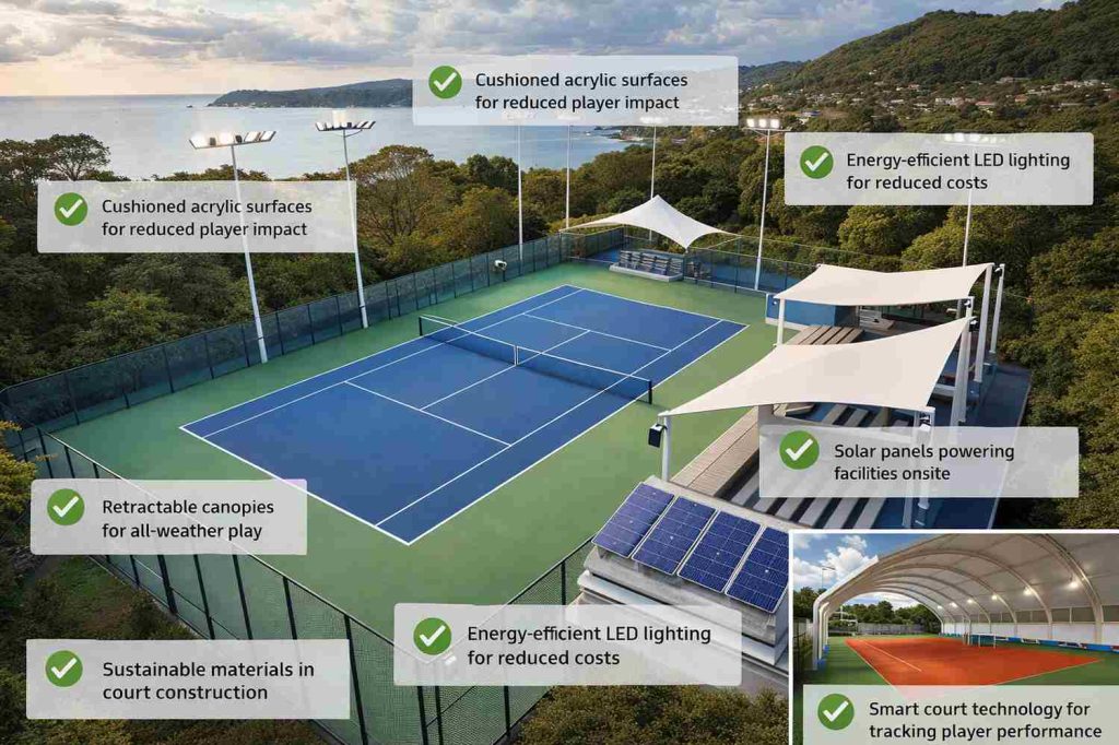 standard tennis court measurements