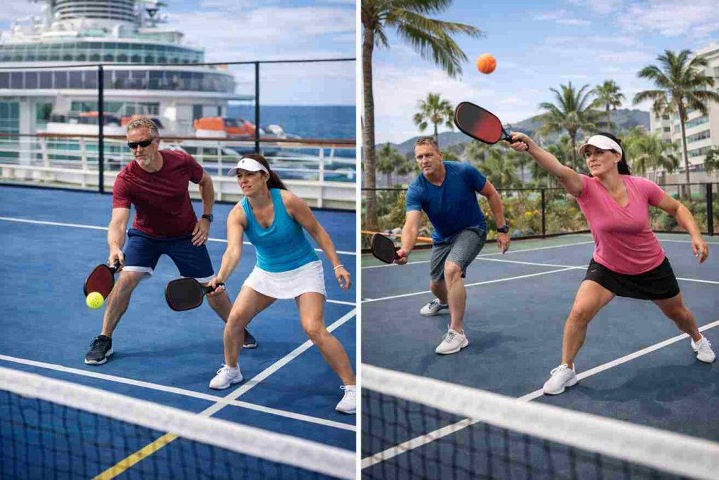 Pickleball Cruises vs. Land-Based Pickleball Vacations 