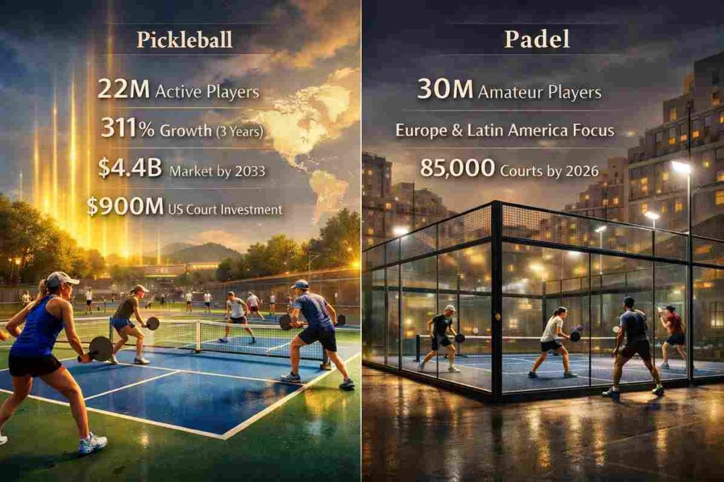 Pickleball vs Padel Popularity