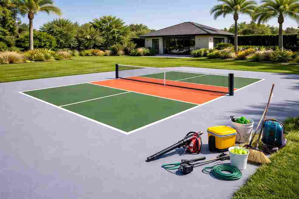  backyard pickleball court dimensions