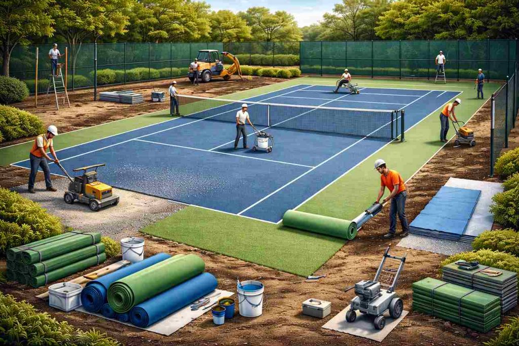 How to Build or Set Up a Tennis Court