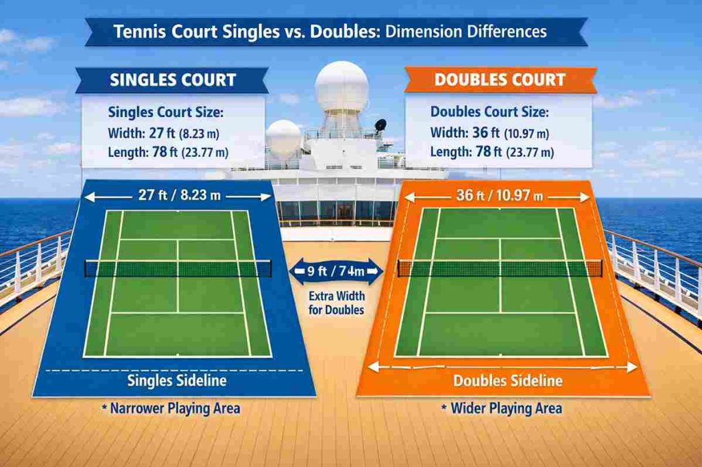 Singles vs. Doubles: Dimension Differences