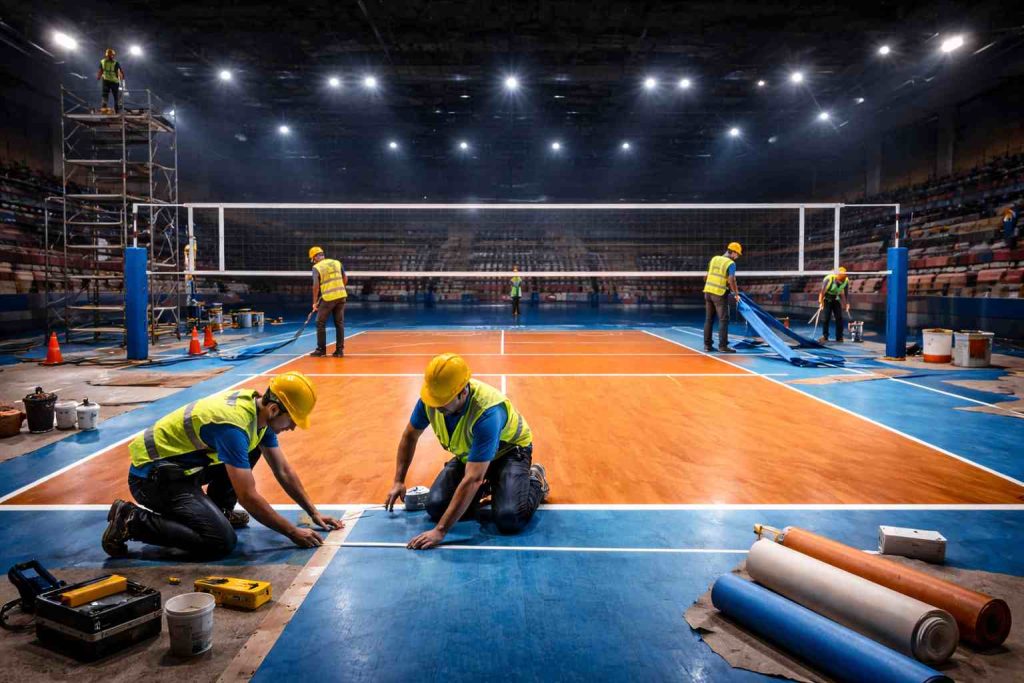 international volleyball court dimensions