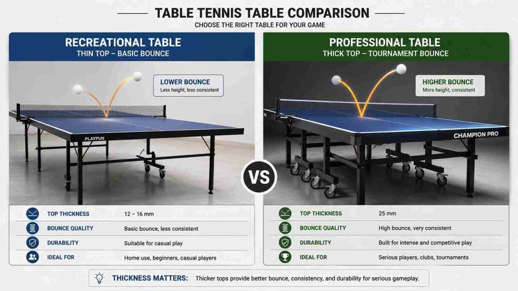 full size ping pong table