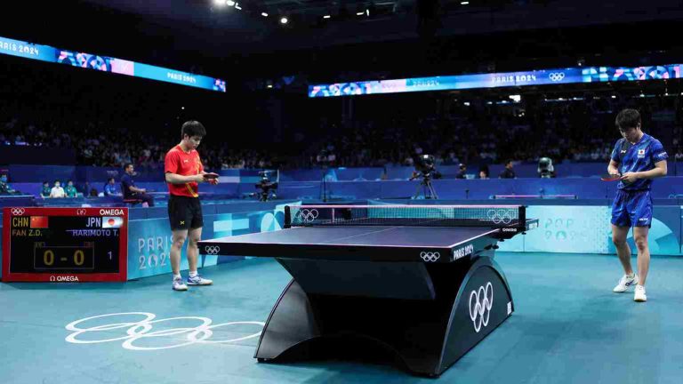 olympic table tennis table dimensions