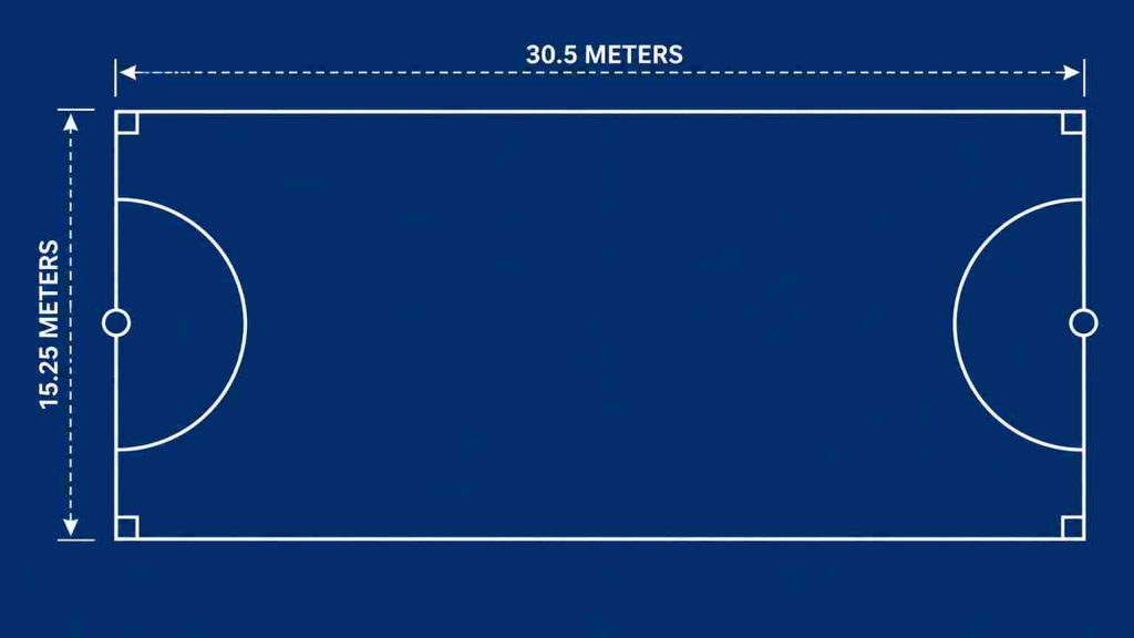 netball court layout and dimensions