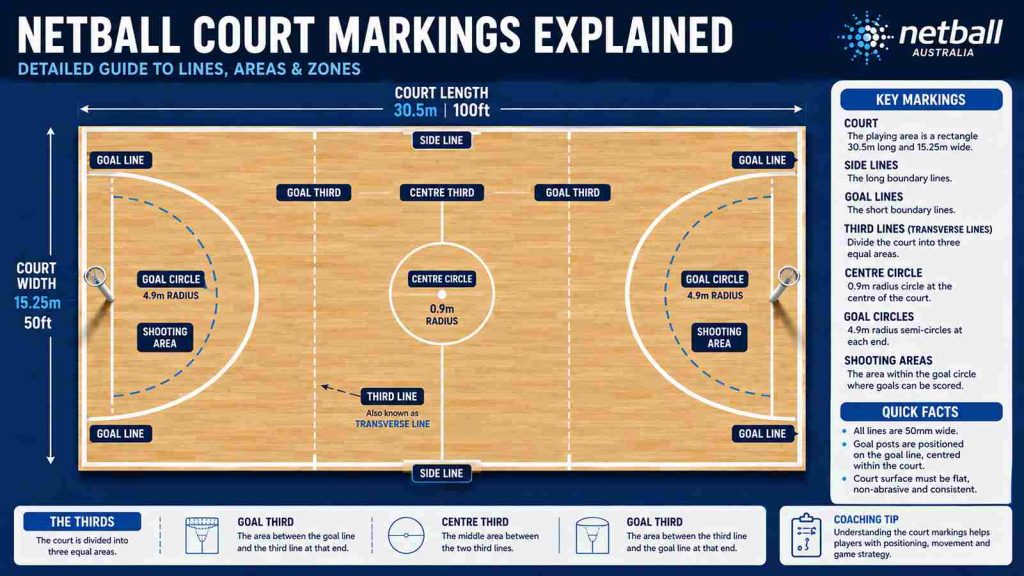 netball court size in feet