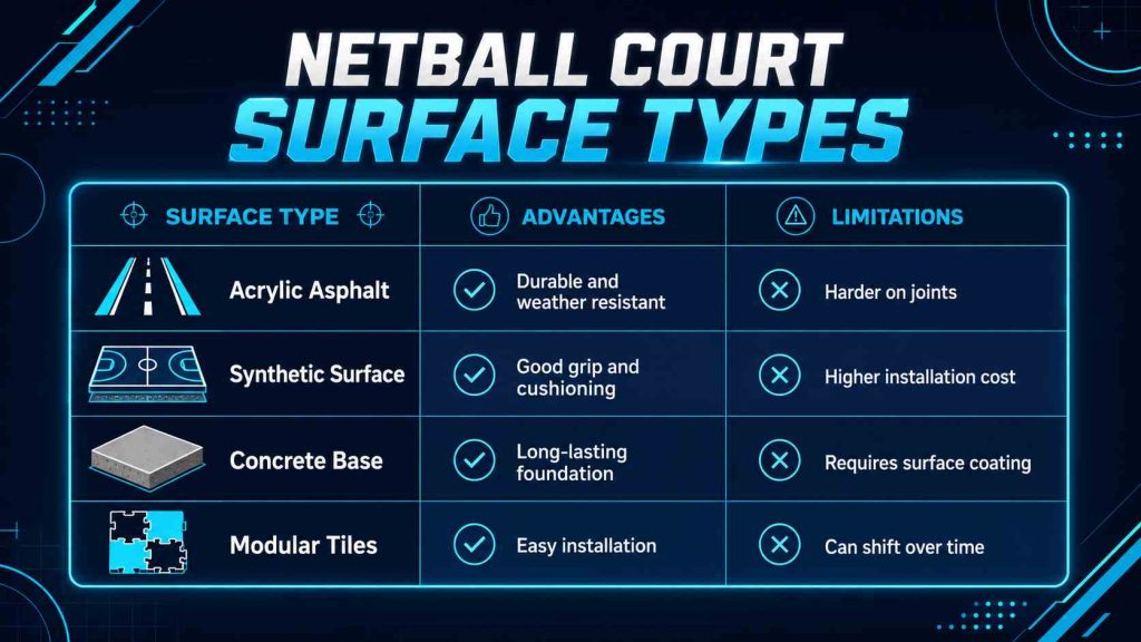 Outdoor Netball Court Surfaces