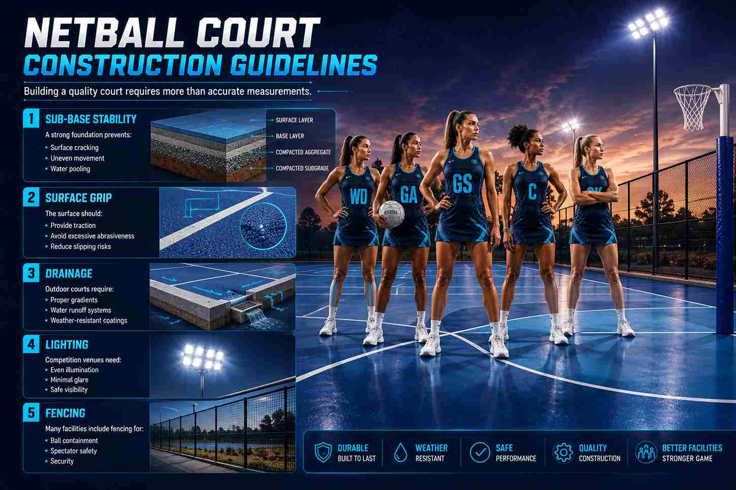 Netball Court Dimensions Guide: Official Sizes, Layout & Rules[2026]