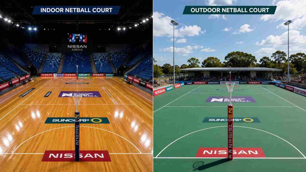 indoor netball court dimensions