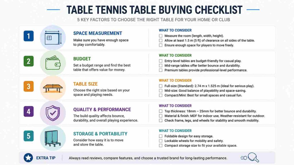 Tips for Choosing the Right Ping Pong Table
